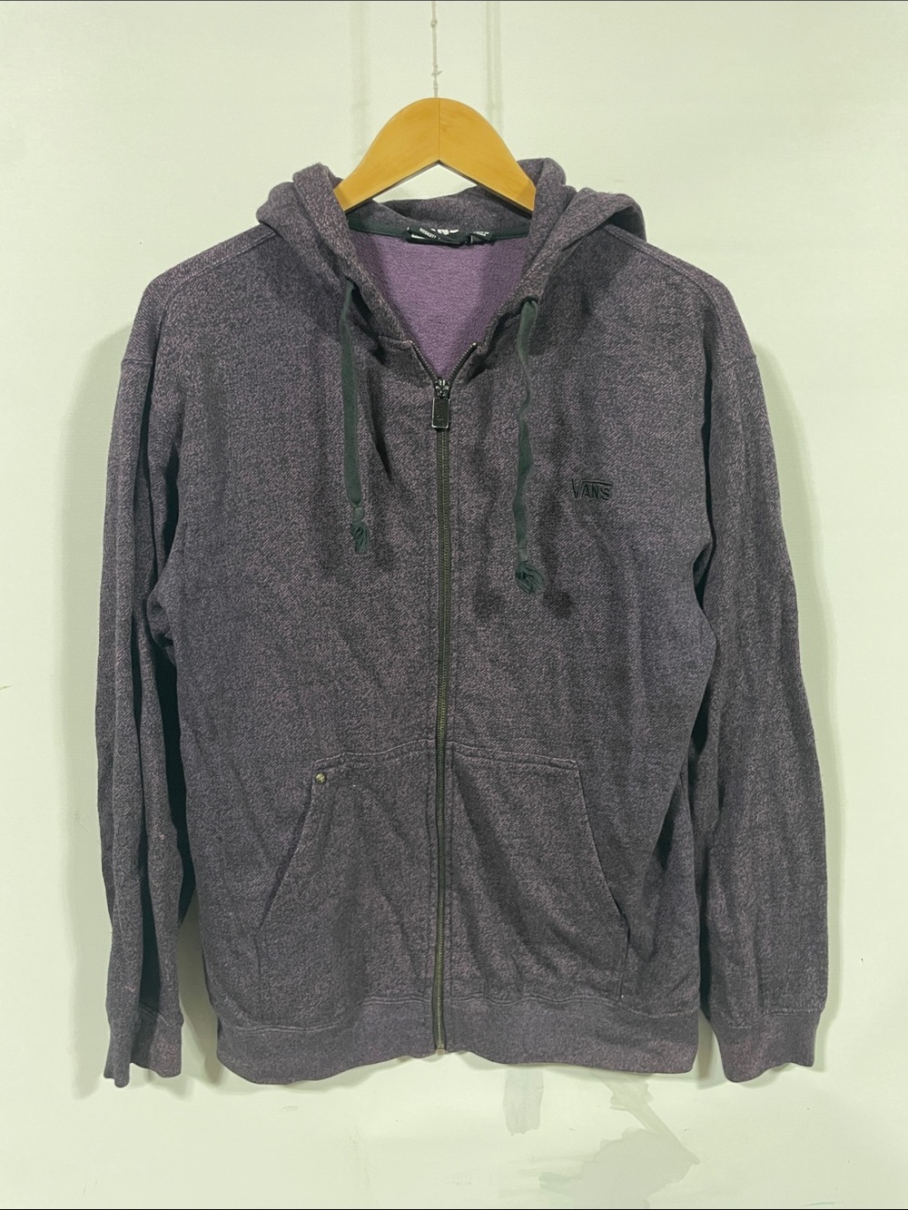 Vans Men's Heather Purple Full-Zip Hoodie
